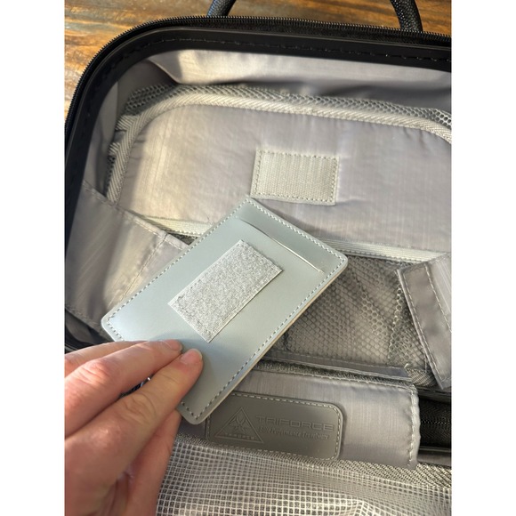 TRIFORCE‎ Marble Vanity Travel Case Cosmetic Bag Makeup Train Case w Strap - Picture 11 of 16